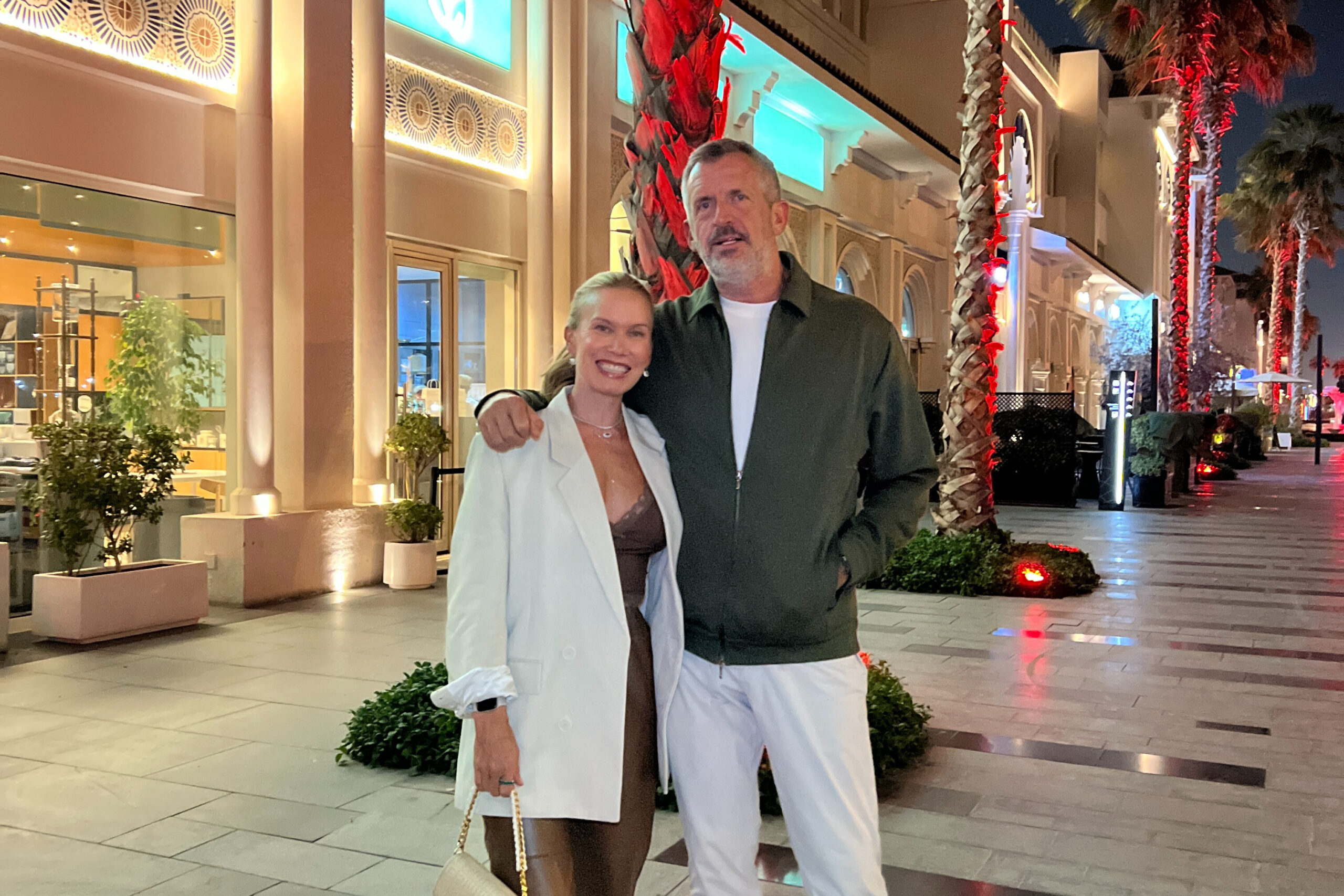 Minna Bussey and her husband